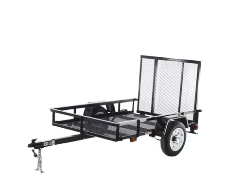 Carry-On Trailer 4′ x 7′ Mesh Floor Utility Trailer with Gate