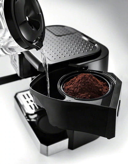 De’Longhi COM530M – Digital All-in-One Combination Coffee and Espresso Machine – Black and Stainless Steel