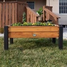 Raised planter 100% authentic teak wood